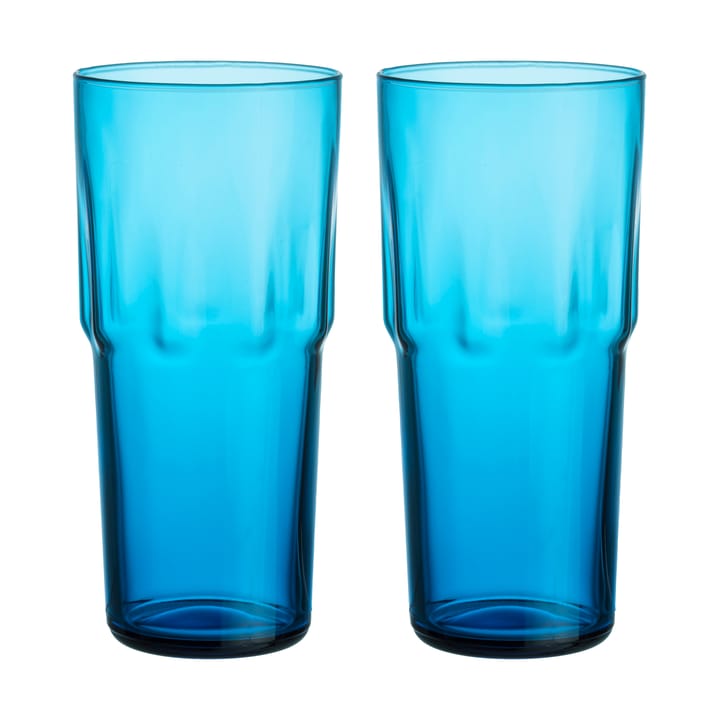 Solare drinkglas hoog 39 cl 2-pack - Elektrisch blauw - Iittala