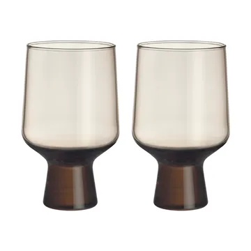 Solare glas op voet 40 cl 2-pack - Linnen - Iittala