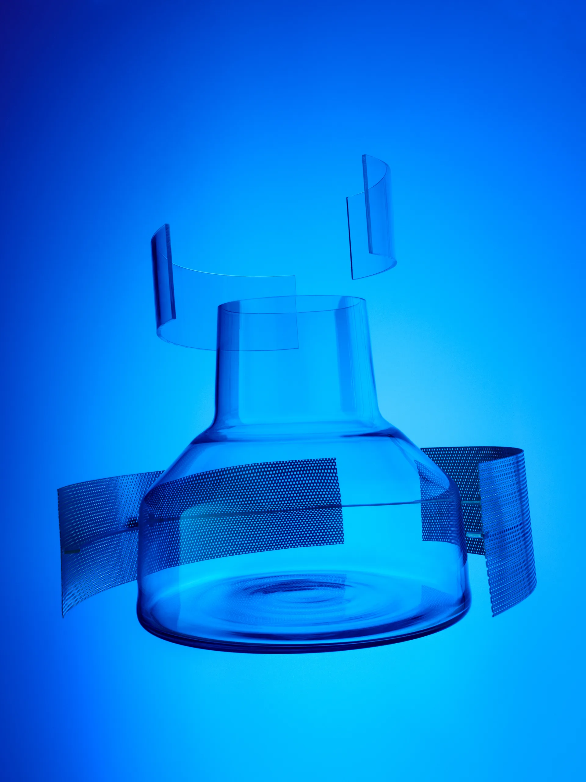 Solare vaas laag Ø22x20 cm, Helder Iittala