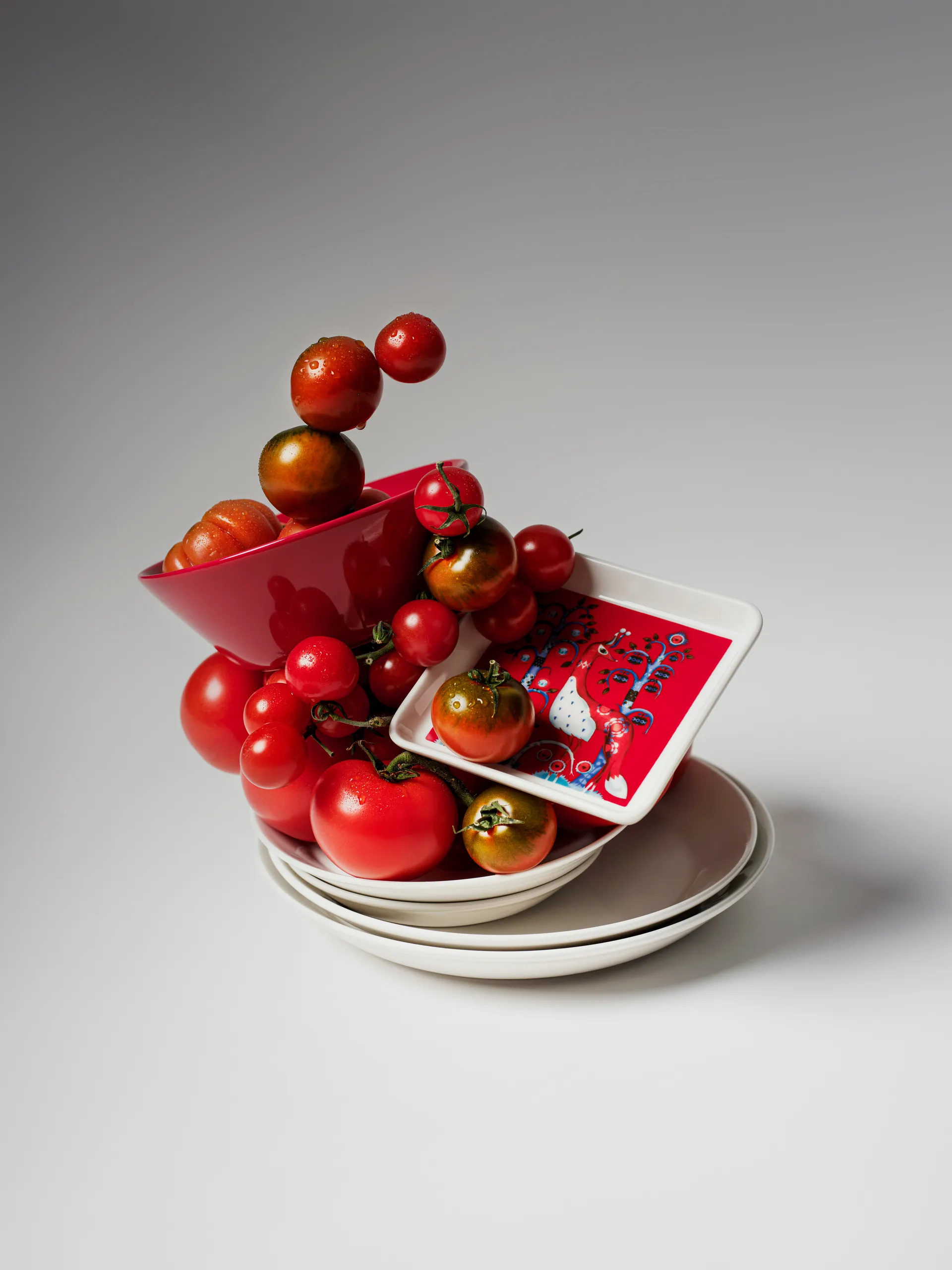 Taika bord 12x12 cm, Rood Iittala