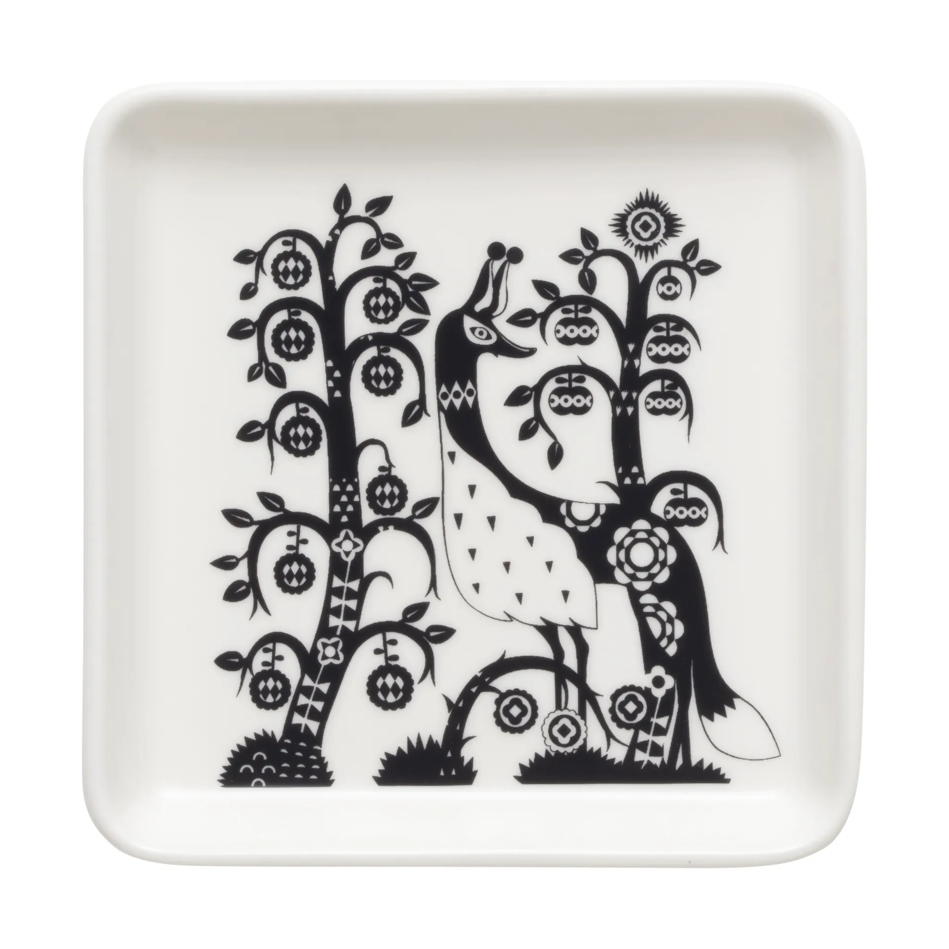 Taika bord 12x12 cm, Zwart Iittala