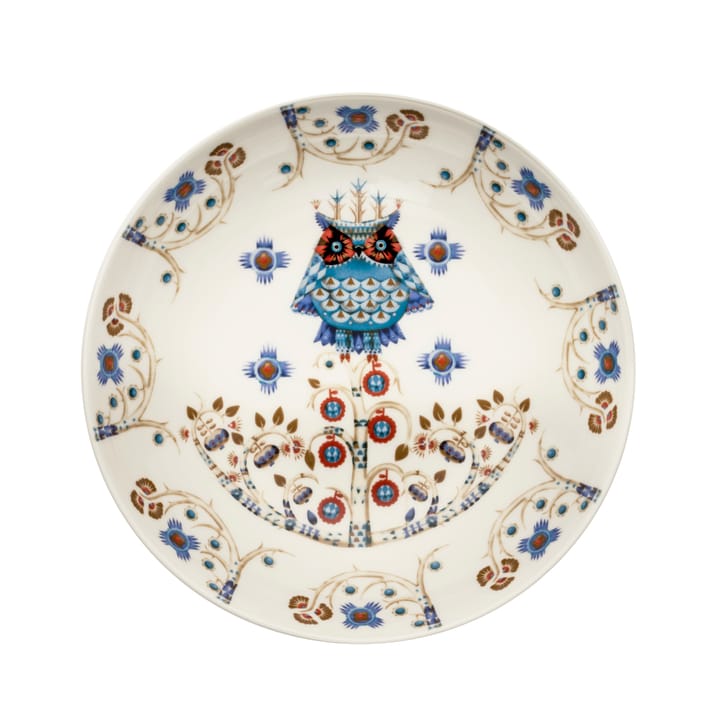 Taika diep bord 20 cm. - wit patroon - Iittala