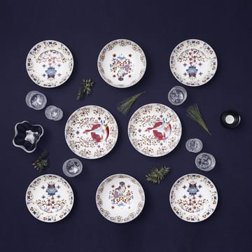 Taika diep bord 22 cm. - wit patroon - Iittala