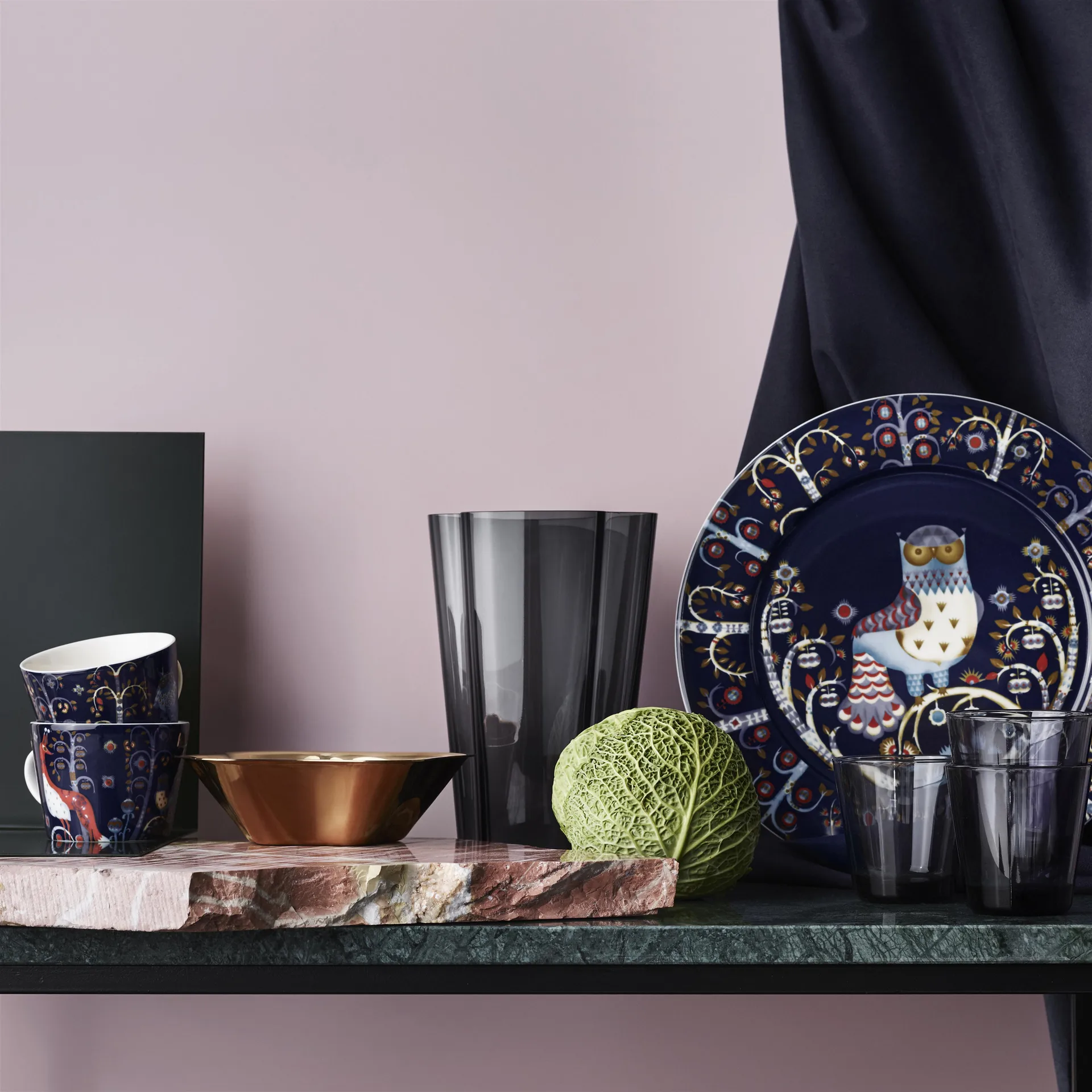 Taika koffiekop, blauw Iittala