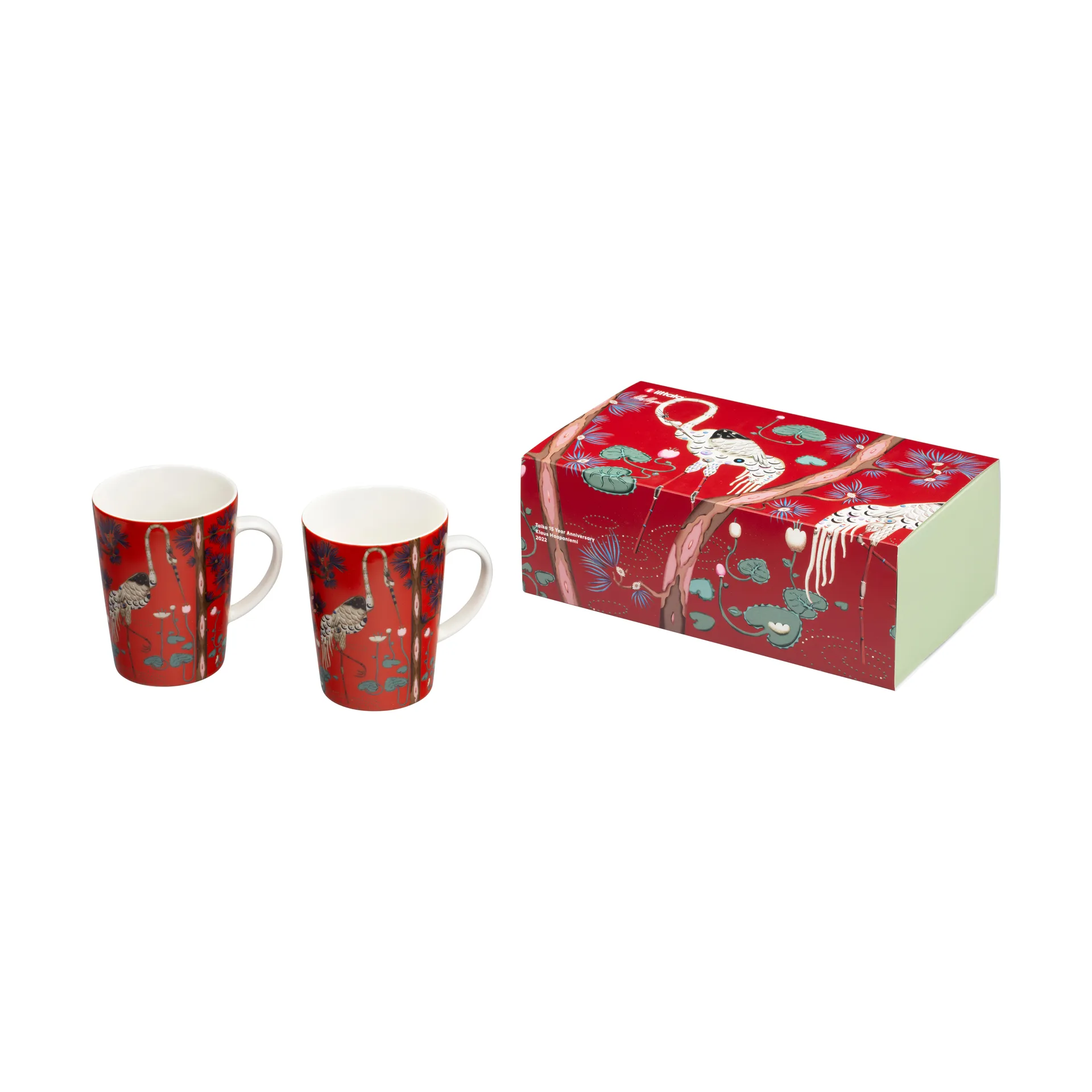 Taika mok 40 cl 15-jarig jubileum 2-pack, Rood Iittala