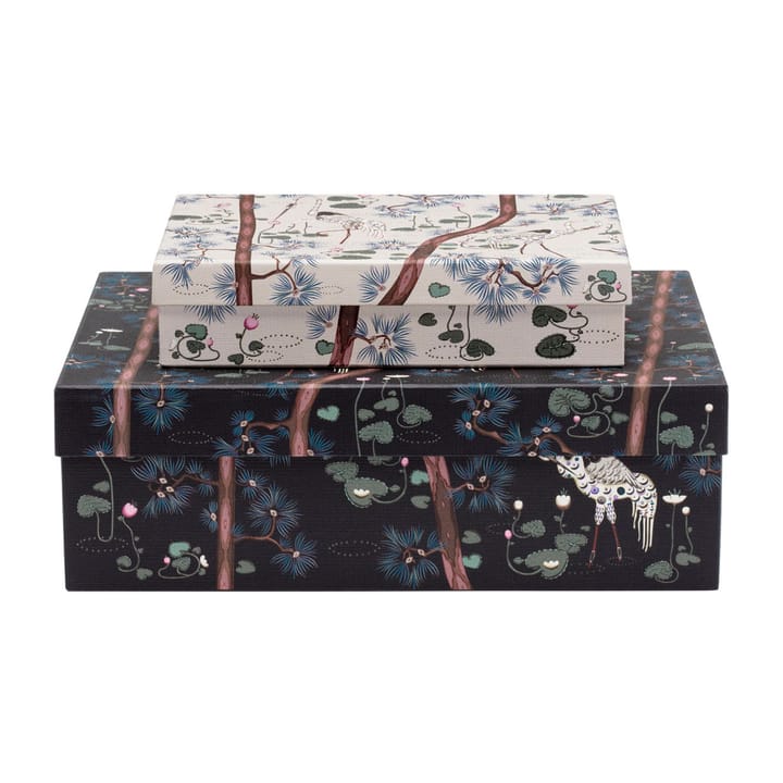 Taika opbergdoos 15-jarig jubileum 2-delig, Zwart-wit Iittala