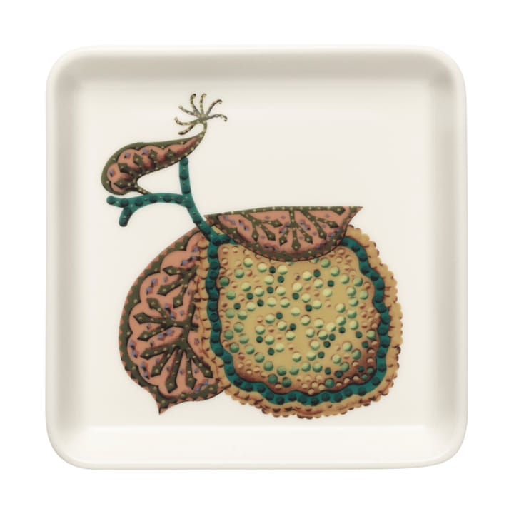 Taika Sato bord 12x12 cm - Wit-multi - Iittala