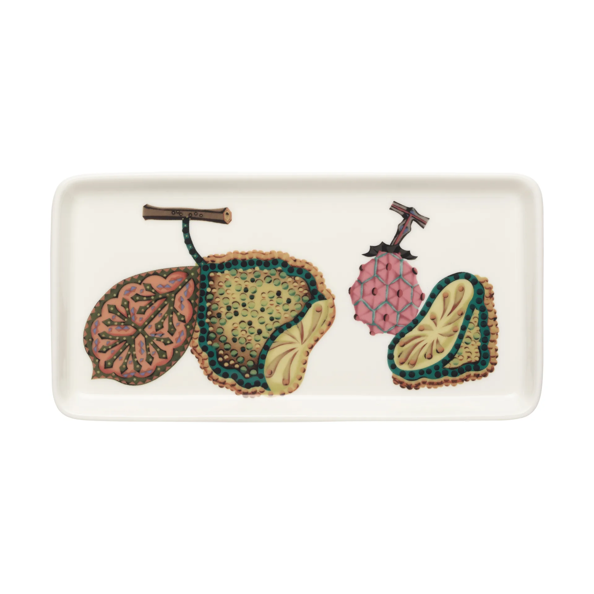 Taika Sato bord 12x24 cm, Wit-multi Iittala