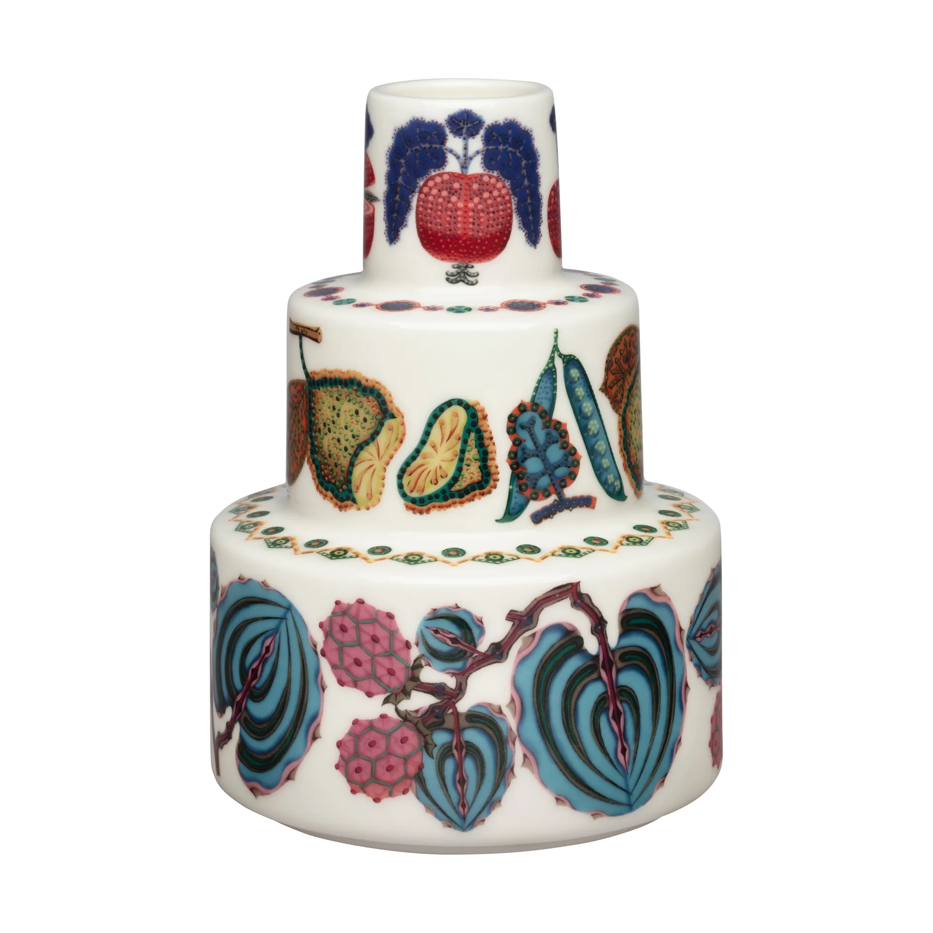 Taika Sato vaas Ø13x18 cm, Wit-multi Iittala