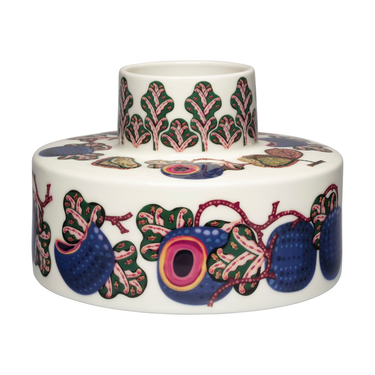 Iittala Taika Sato vaas o21x15 cm Wit-multi | Scandinavisch Interieur | Vazen | Multi