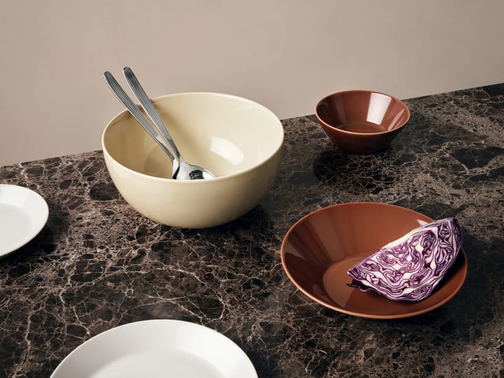 Teema serveerschaal 1,65 l. wit, Linnen Iittala