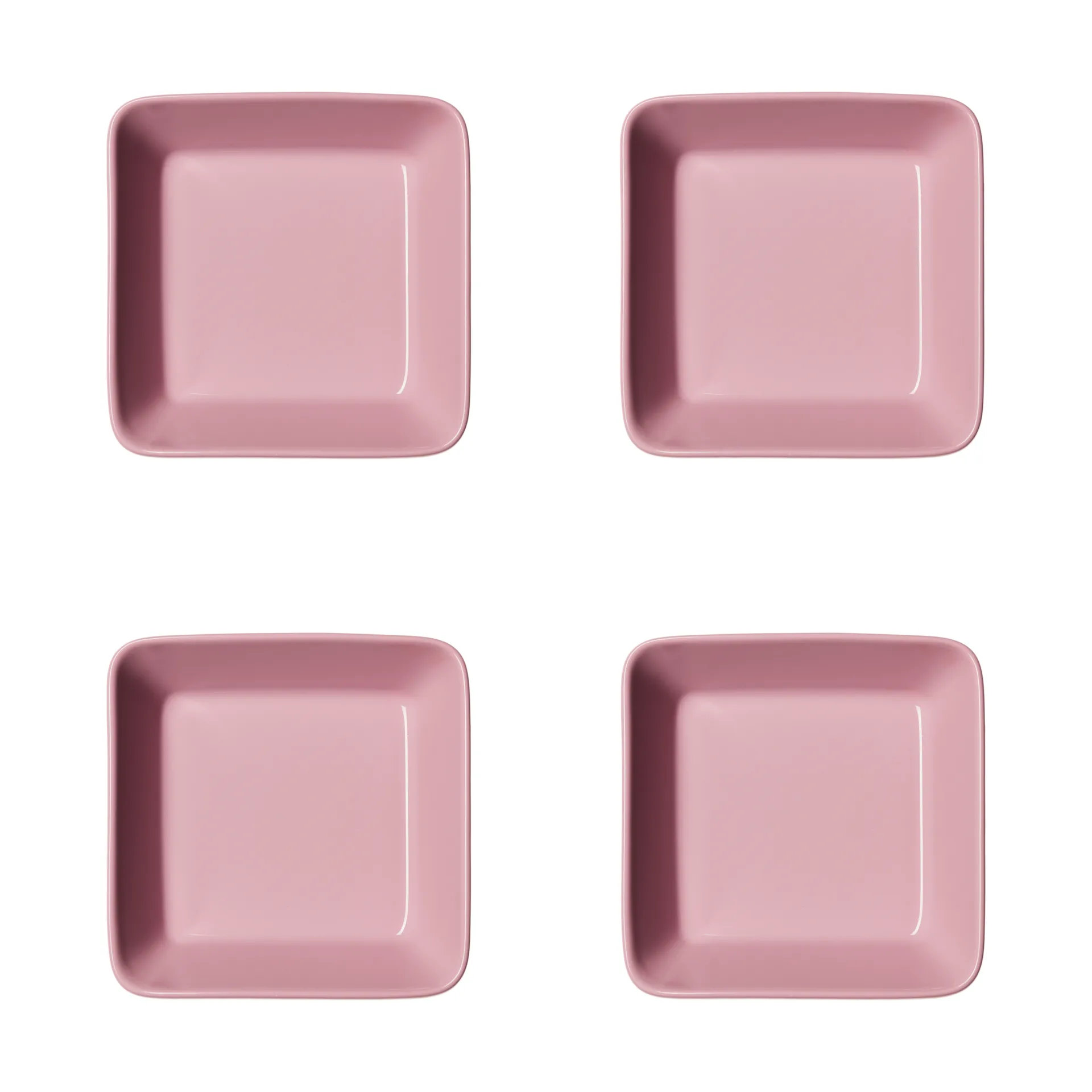 Teema vierkant bord, Roze, 12x12 cm 4-pack Iittala
