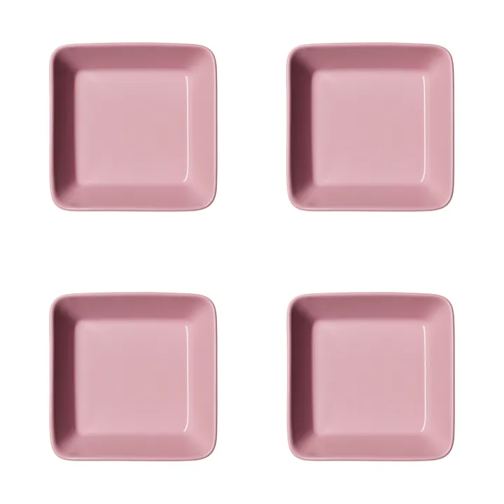Teema vierkant bord - Roze, 12x12 cm 4-pack - Iittala