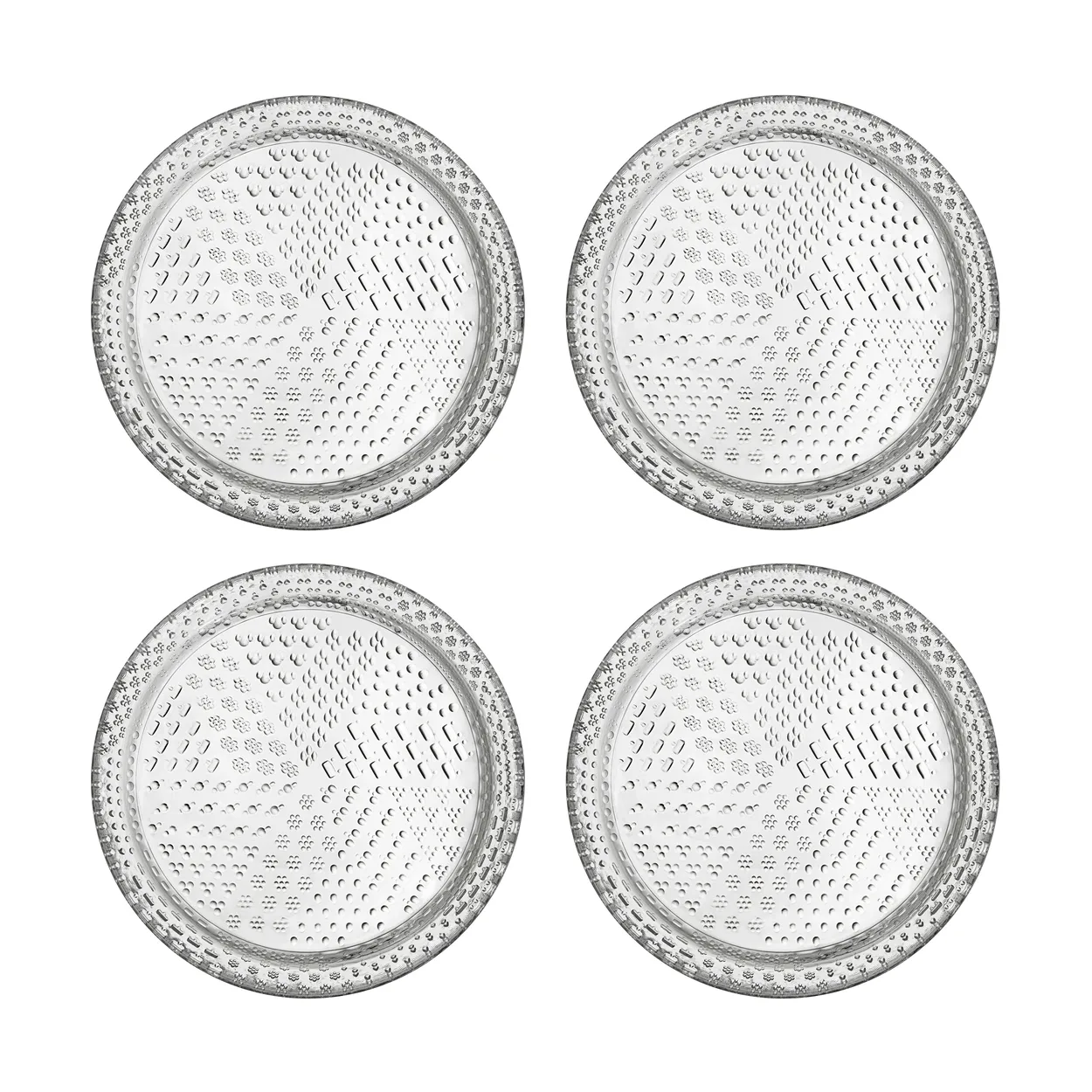 Iittala Tundra bordje Ø15 cm 4-pack Transparant