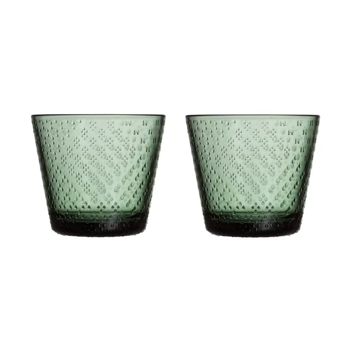 Tundra drinkglas 29 cl 2-pack - Dennengroen - Iittala