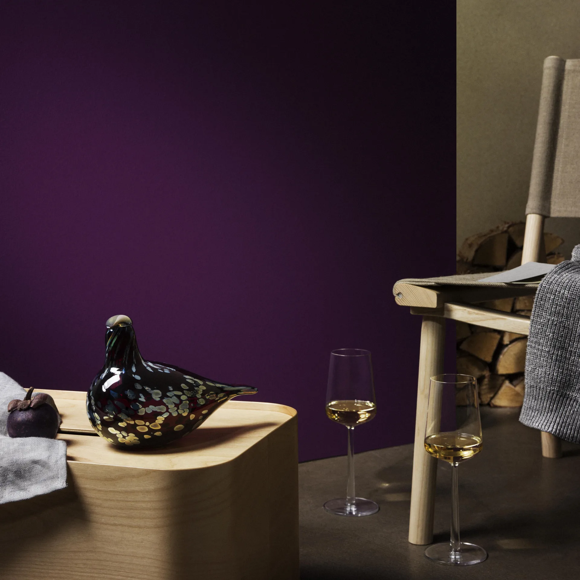 Vakka opbergdoos groot, essen fineer Iittala