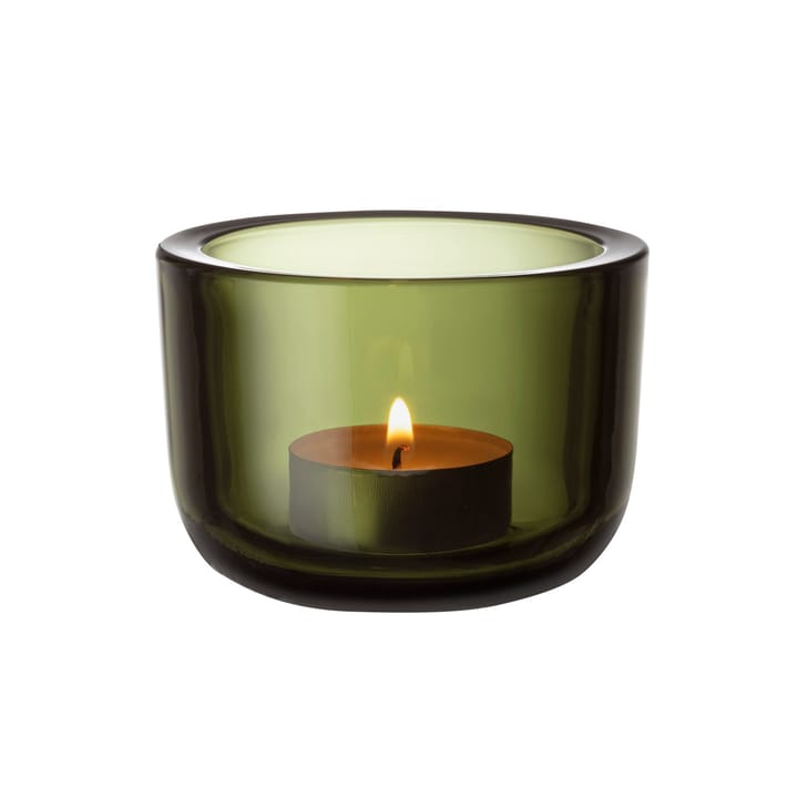 Valkea kaarsenhouder 60 mm - Mosgroen - Iittala