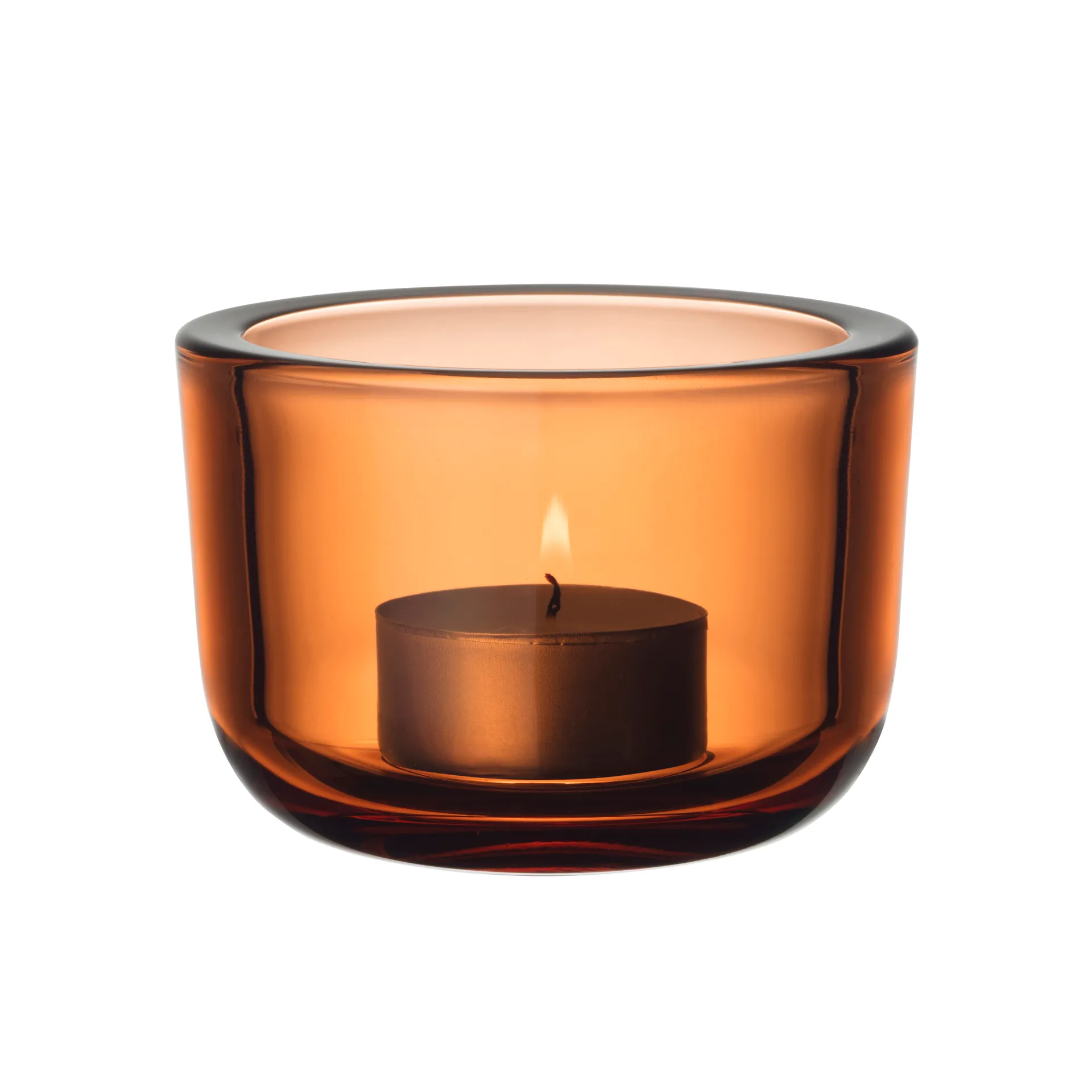 Valkea kaarsenhouder 60 mm, Sinaasappel Iittala