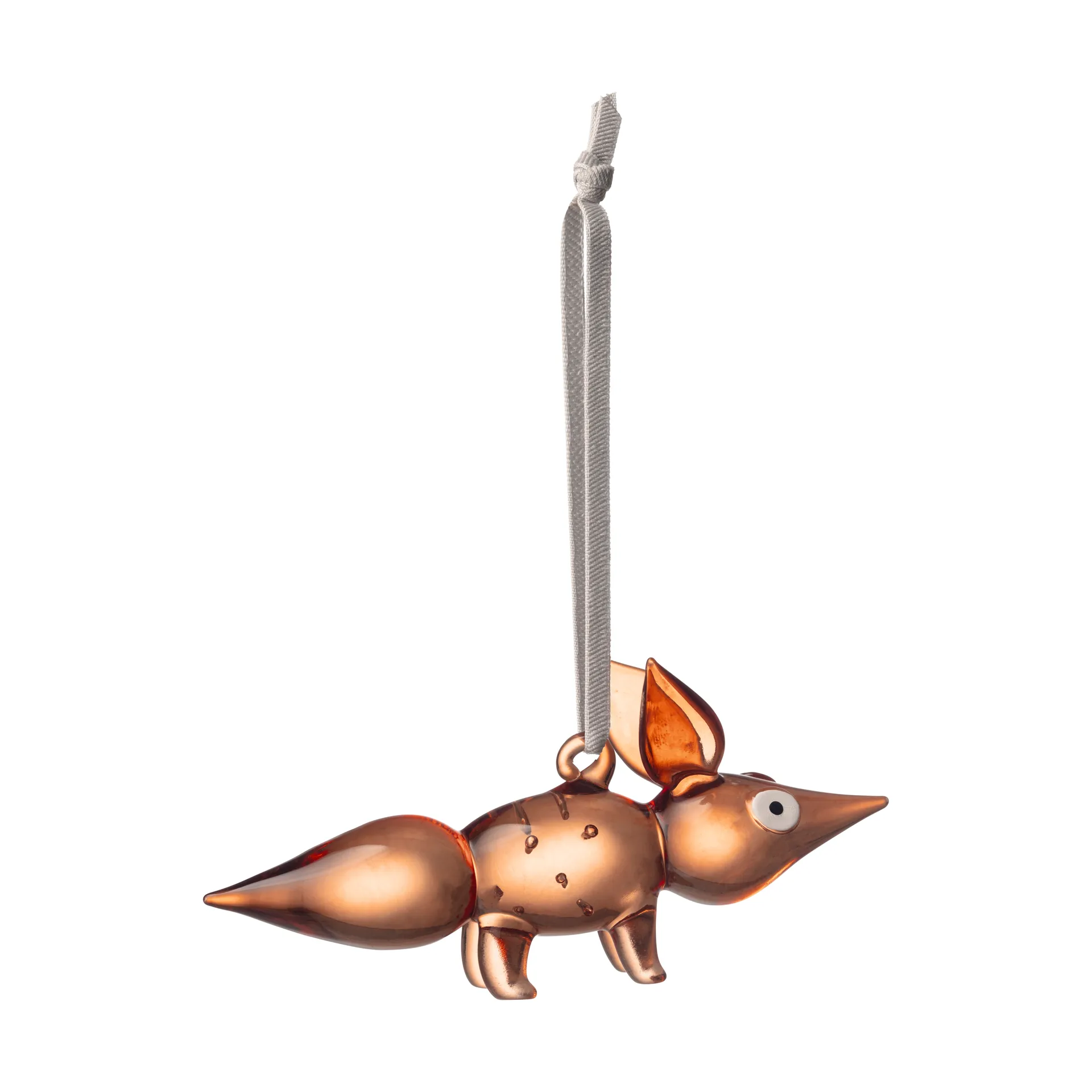 Vulpes glasdecoratie 11,5 cm, Bruin Iittala