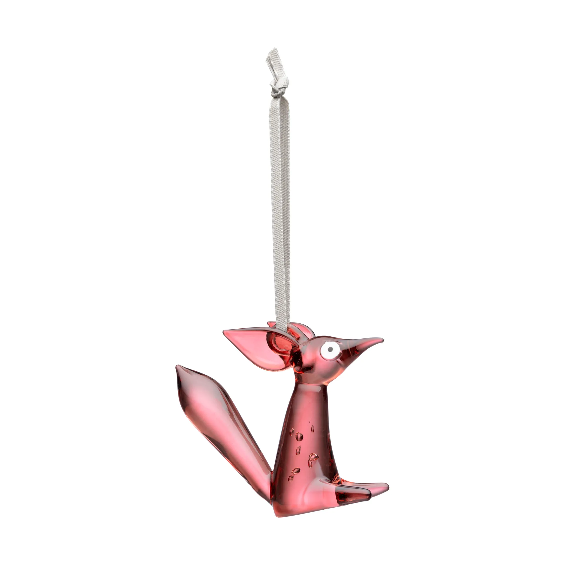 Vulpes glasdecoratie 8 cm, Kers Iittala