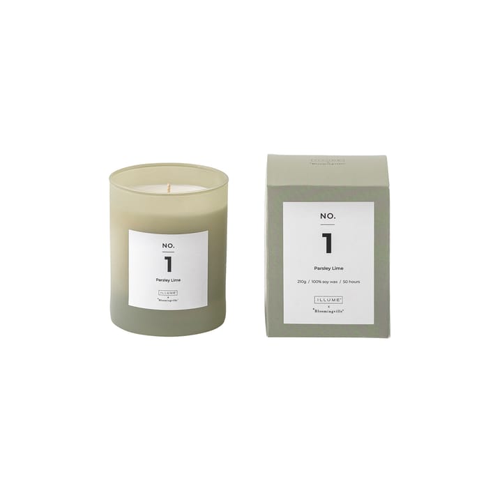 NO. 1 Parsley Lime geurkaars - 200 g + Giftbox - Illume x Bloomingville