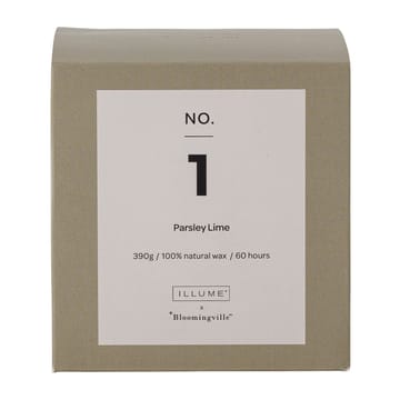 NO. 1 Parsley Lime geurkaars - 390 g + Giftbox - Illume x Bloomingville