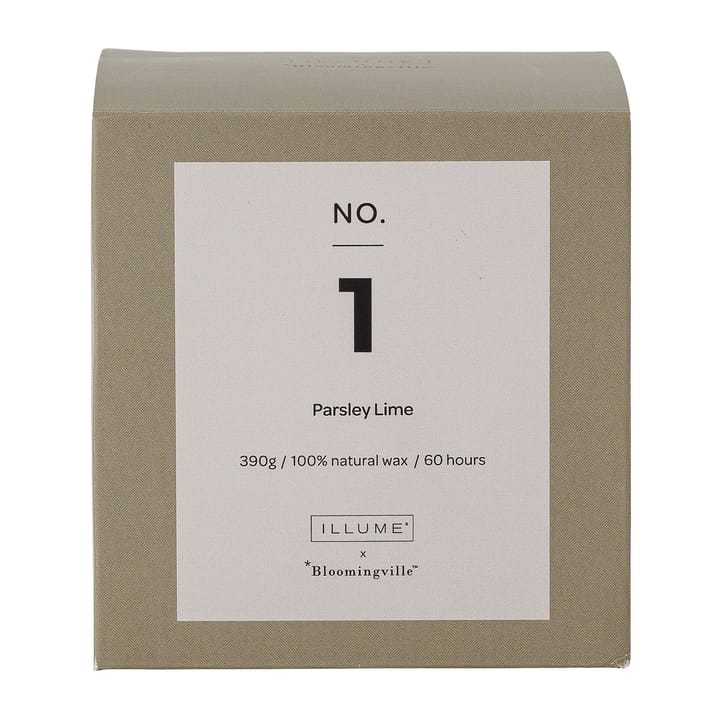 NO. 1 Parsley Lime geurkaars - 390 g + Giftbox - Illume x Bloomingville