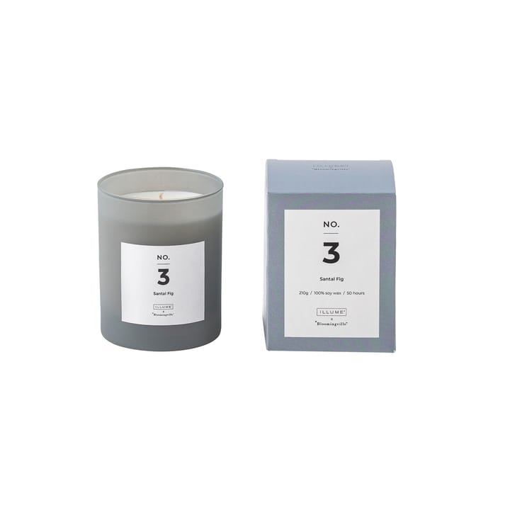 NO. 3 Santal Fig geurkaars - 200 g + Giftbox - Illume x Bloomingville