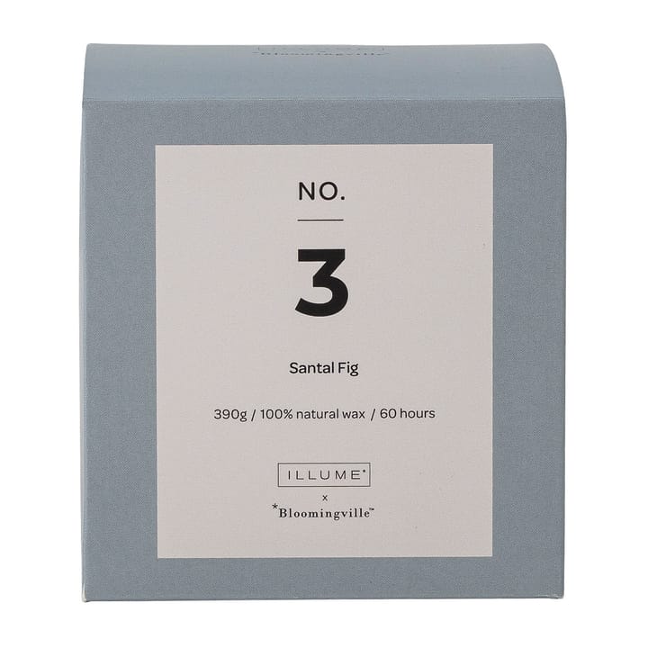 NO. 3 Santal Fig geurkaars - 390 g + Giftbox - Illume x Bloomingville