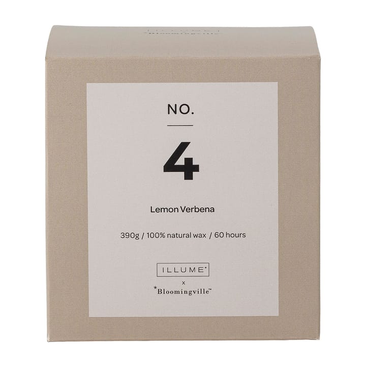 NO. 4 Lemon Verbena geurkaars - 390 g + Giftbox - Illume x Bloomingville