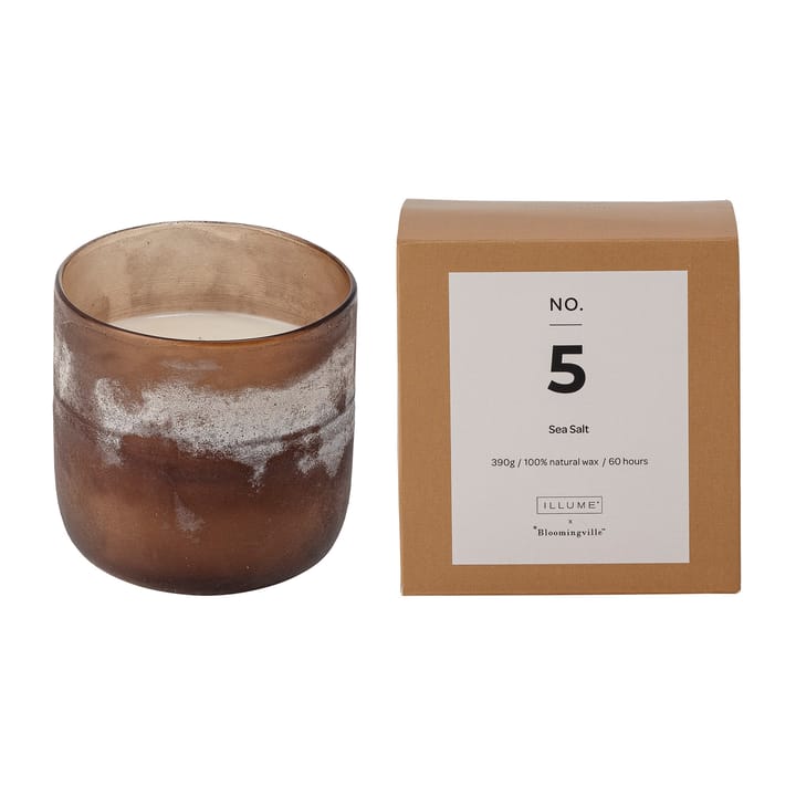 NO. 5 Sea Salt geurkaars - 390 g + Giftbox - Illume x Bloomingville