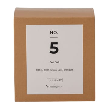 NO. 5 Sea Salt geurkaars - 390 g + Giftbox - Illume x Bloomingville