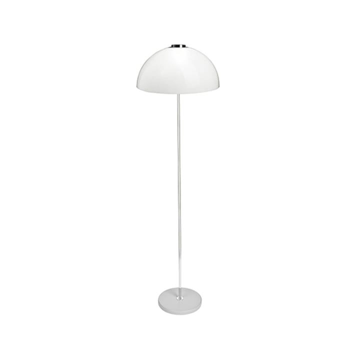 Kupoli vloerlamp - grijs-metalen details-witte lampenkap - Innolux