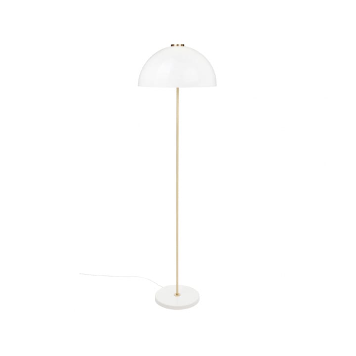 Kupoli vloerlamp - Wit-messingdetails-witte lampenkap - Innolux