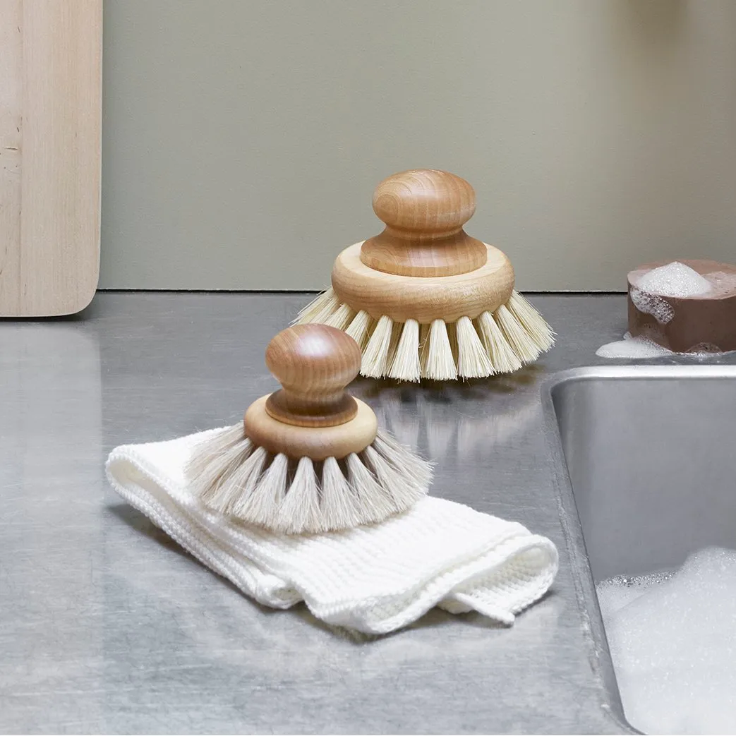 Iris hantverk afwasborstel rond, geolied berk Iris Hantverk