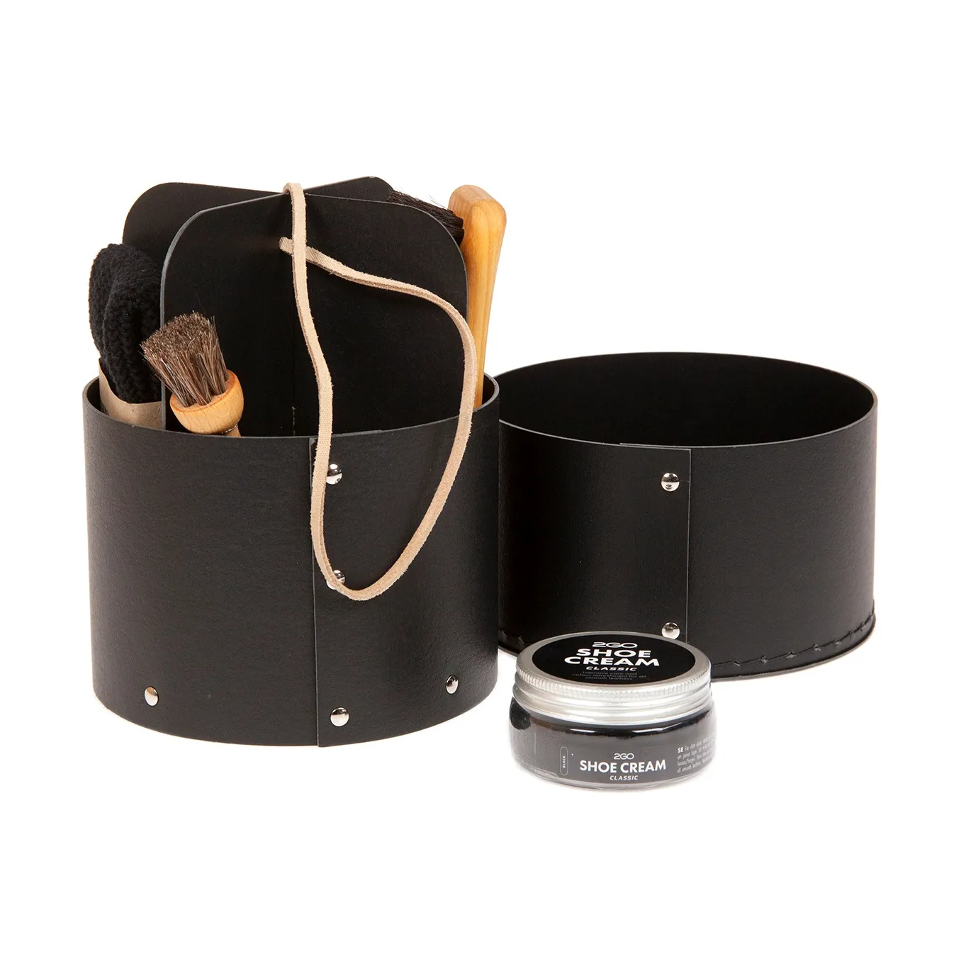 Iris Hantverk schoenverzorgingsdoos, Zwart Iris Hantverk