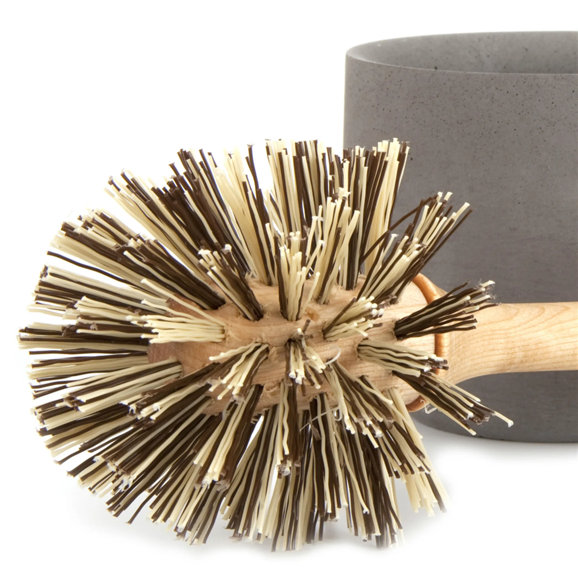 Iris hantverk toiletborstel, berken-grijze pot Iris Hantverk