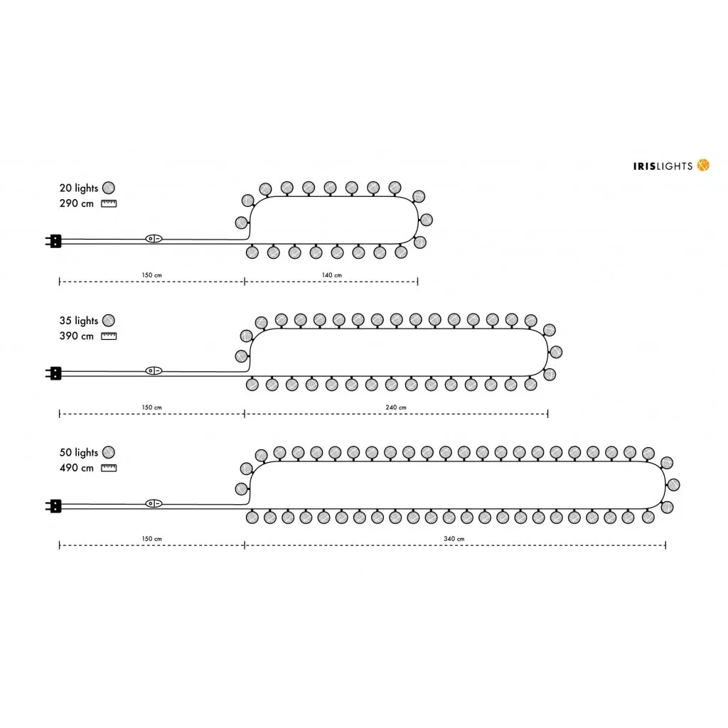 Irislights Birdie, 20 ballen Irislights
