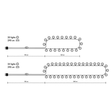 Irislights Crêmig-wit - 20 ballen - Irislights