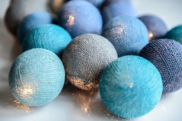 Ocean Blue 20-lichts 390 cm, Blauw Irislights