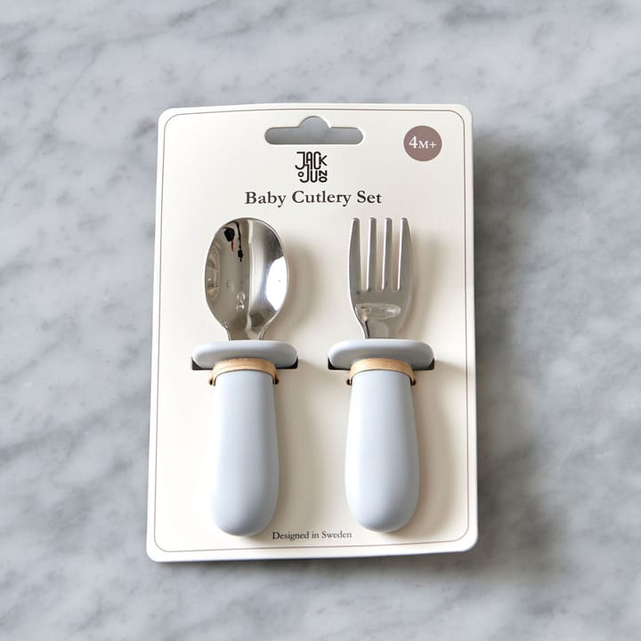 baby bestekset 2-delig, Glacier grey Jack o Juno