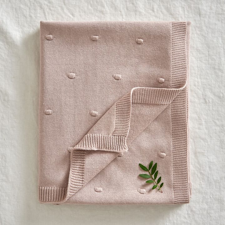 Bubble gebreide babydeken 80x100 cm, Dusty pink Jack o Juno