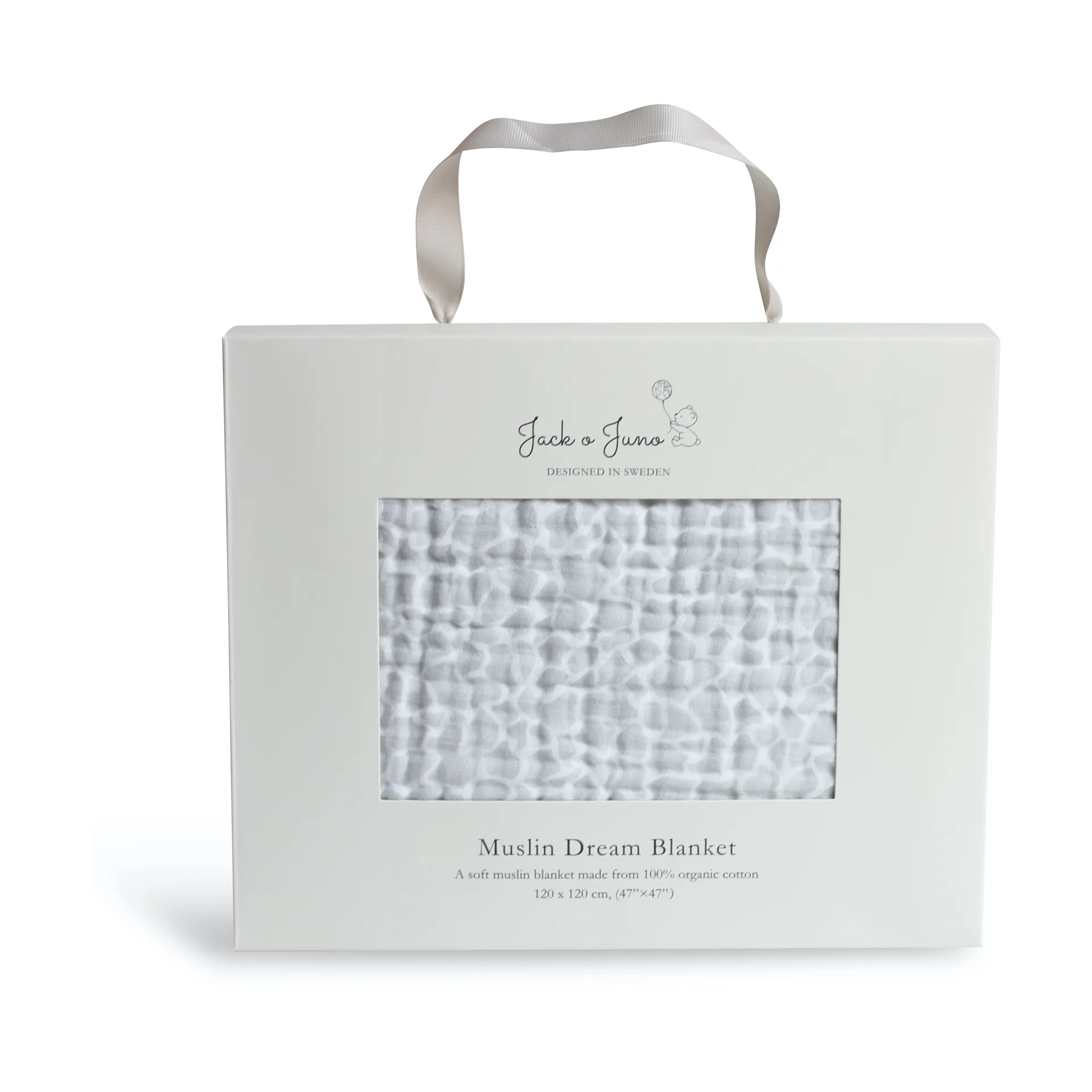 Dream tjock katoenen hydrofiele doek 120x120 cm, Giraffe Jack o Juno