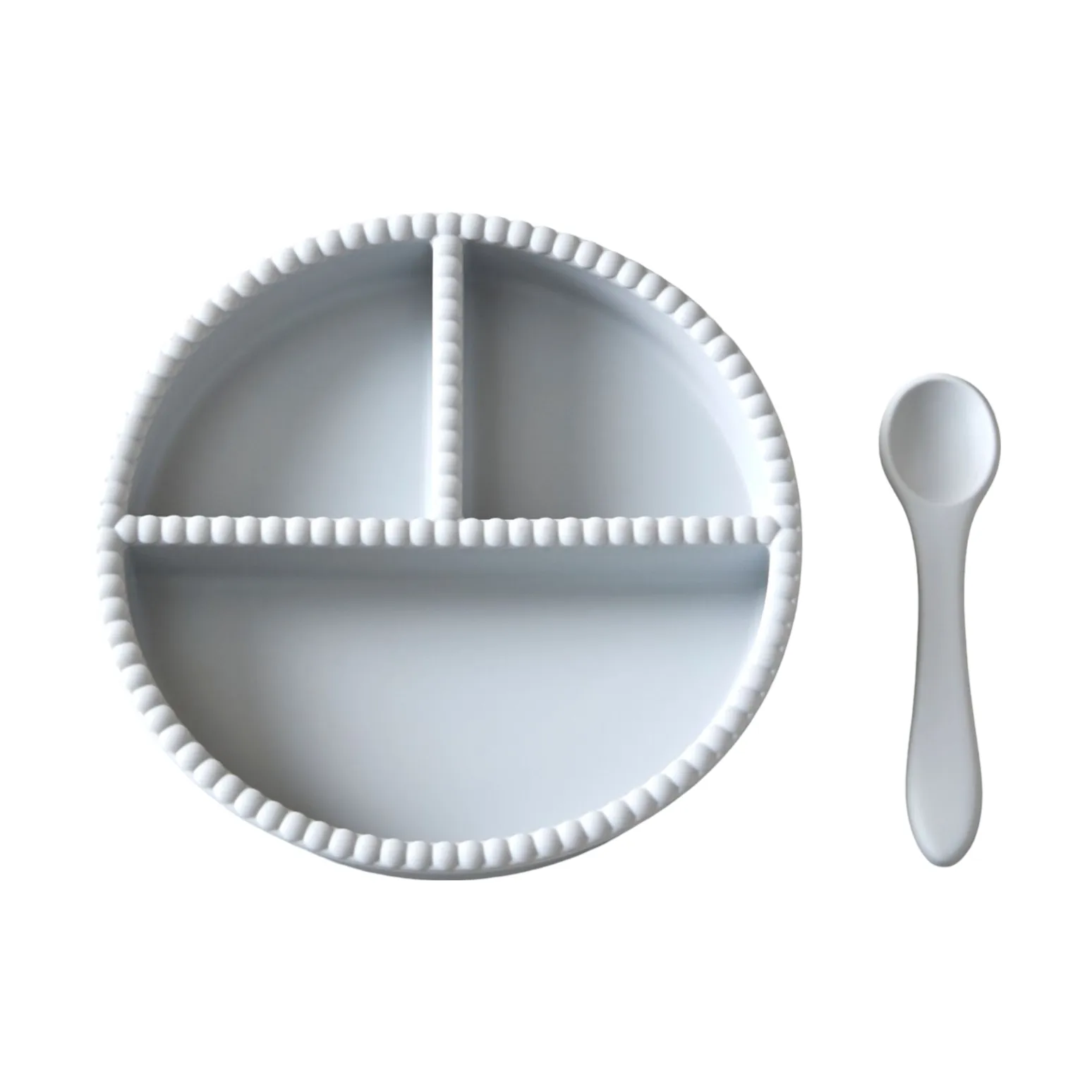 Little Bubble kinderservies 2-delig, Glacier grey Jack o Juno