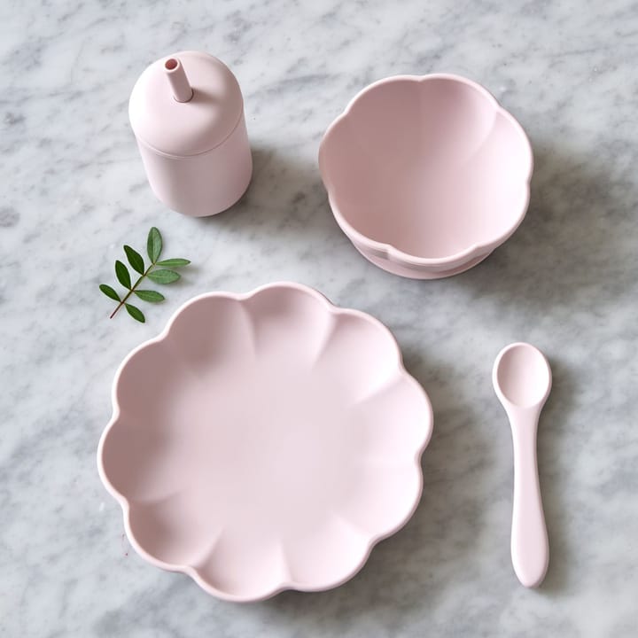 Little Poppy kinderservies 4-delig, Light pink Jack o Juno
