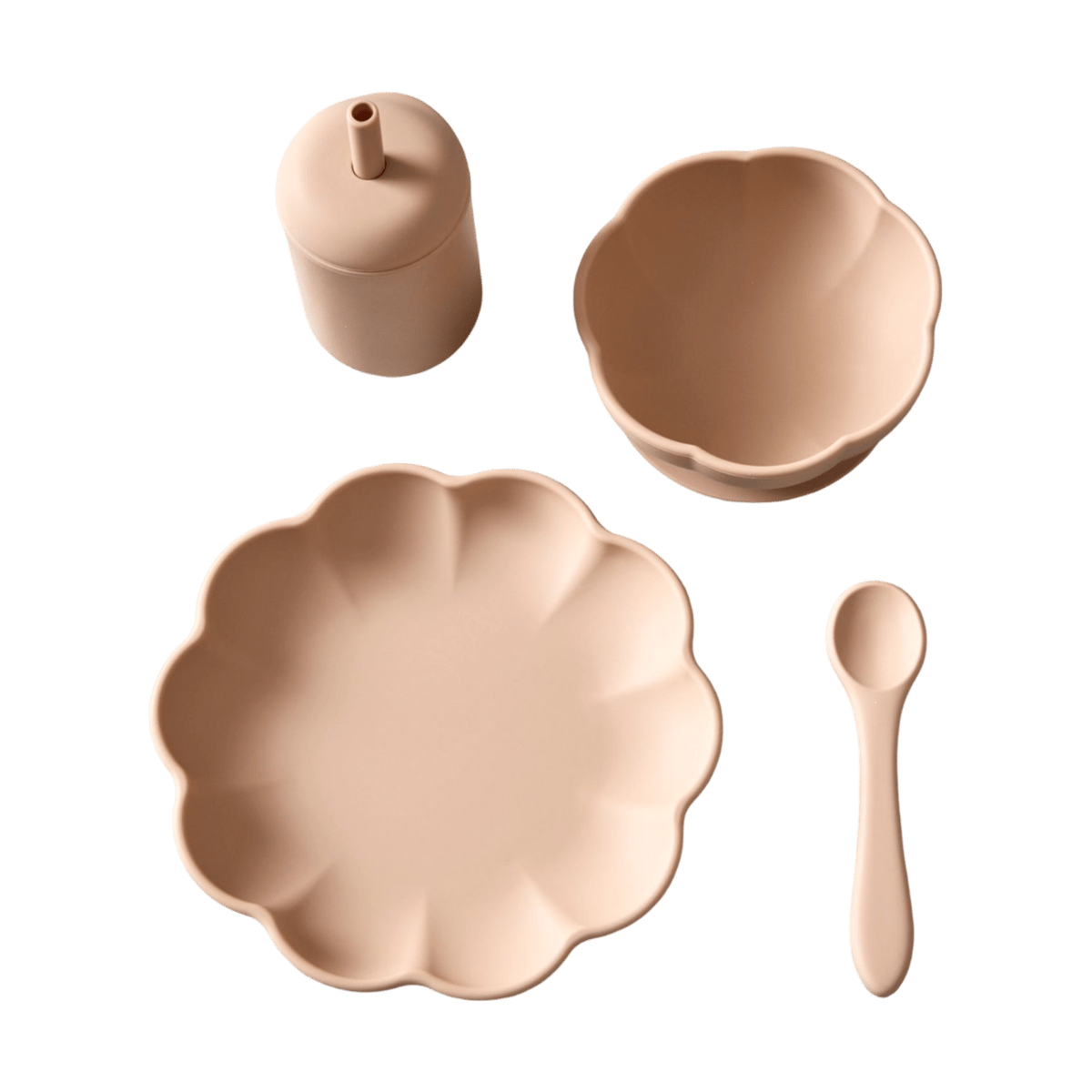 Jack o Juno Little Poppy kinderservies 4-delig Oatmeal