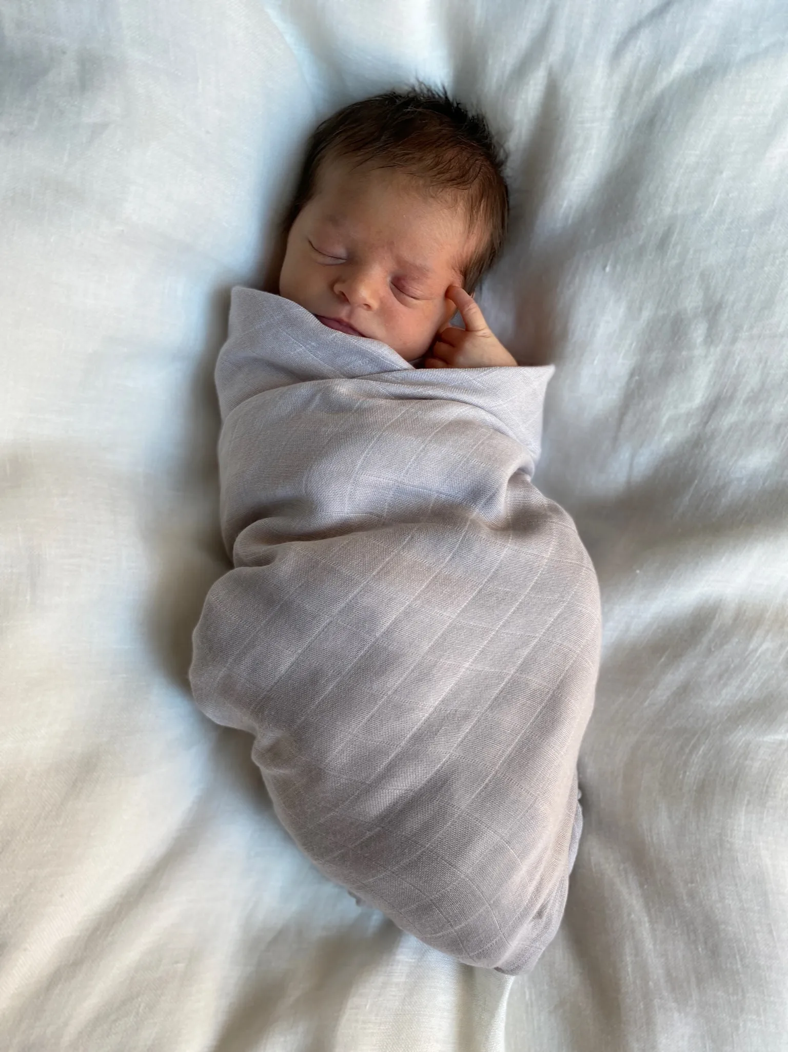 Pom Pom hydrofiele doek 120x120 cm 2-pack, Pearl & Dusty gray Jack o Juno