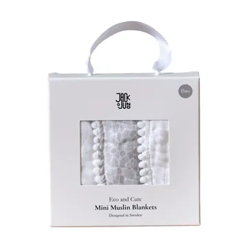 Pom Pom hydrofiele doek 40x40 cm 3-pack - Pearl & Giraffe gray - Jack o Juno