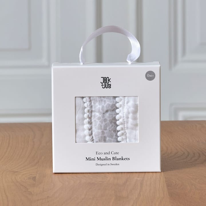 Pom Pom hydrofiele doek 40x40 cm 3-pack, Pearl & Giraffe gray Jack o Juno