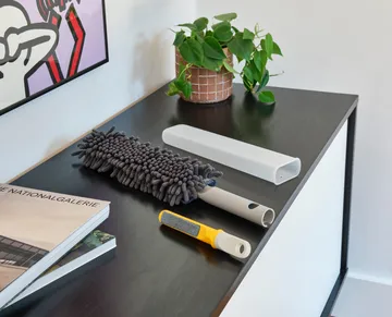 Cleantech 3-in-1 plumeau met kunststof rail - Light Stone - Joseph Joseph